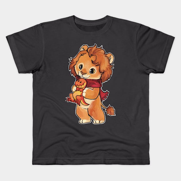 Lion Kids T-Shirt by BiancaRomanStumpff